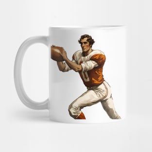 Vintage American Gridiron Football Player Mug